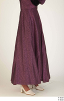  Photos Woman in Historical Dress 3 19th century Purple dress historical clothing lower body 0008.jpg